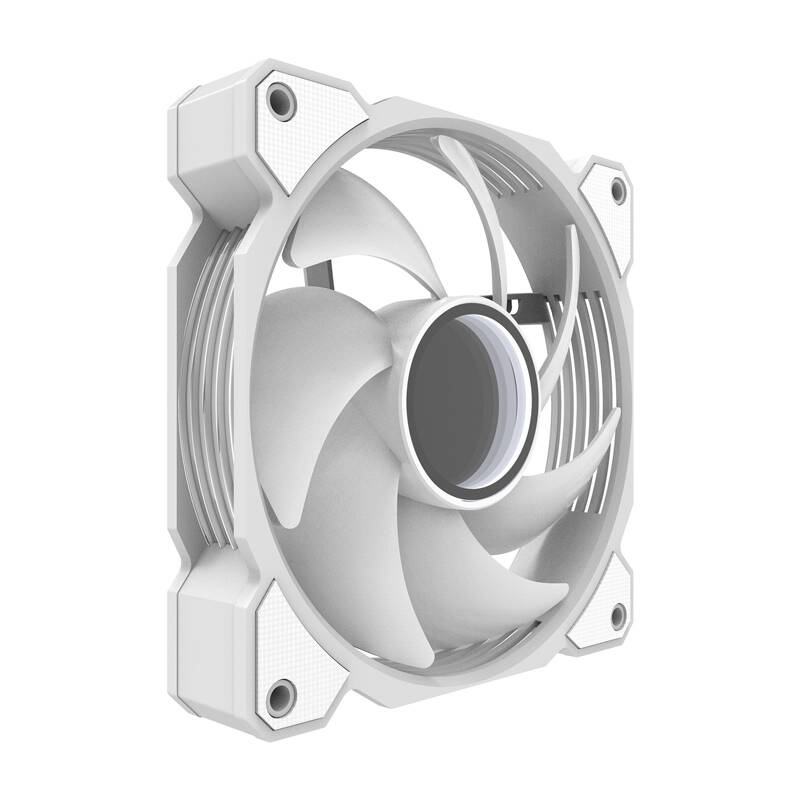 Ventilator kasesh Darkflash DR08, 120mm, A-RGB, i bardhë