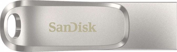 USB SanDisk Ultra Dual Drive Luxe, 128GB, USB Type C и USB Type A, нерѓосувачки челик