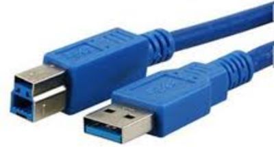 Kabllo MediaRange USB-A - USB-B, 3m, e kaltër