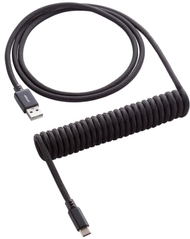 Kabllo CableMod Classic Coiled, USB-C/USB-A, 1,5m, e zezë