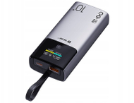 Power bank Tracer Comet, 10000 mAh, PD QC 22.5W, gri
