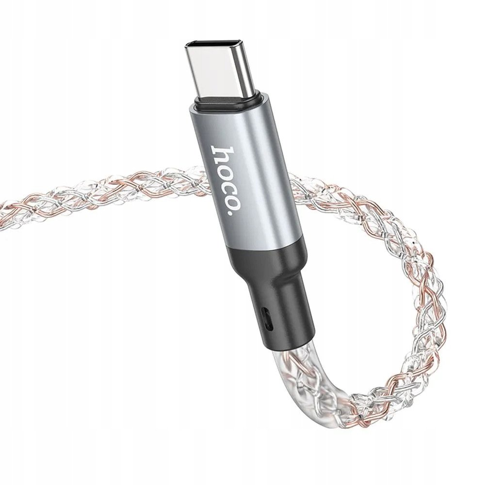 Kabllo karikimi Hoco U112 Shine, USB C në USB A, 1m, jeshile blu