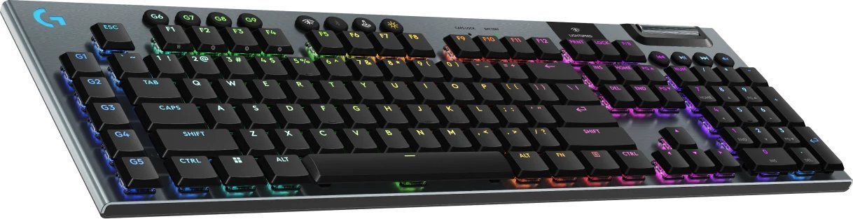 Tastierë lojërash Logitech G915 X LIGHTSPEED, wireless, profil i ulët, e zezë