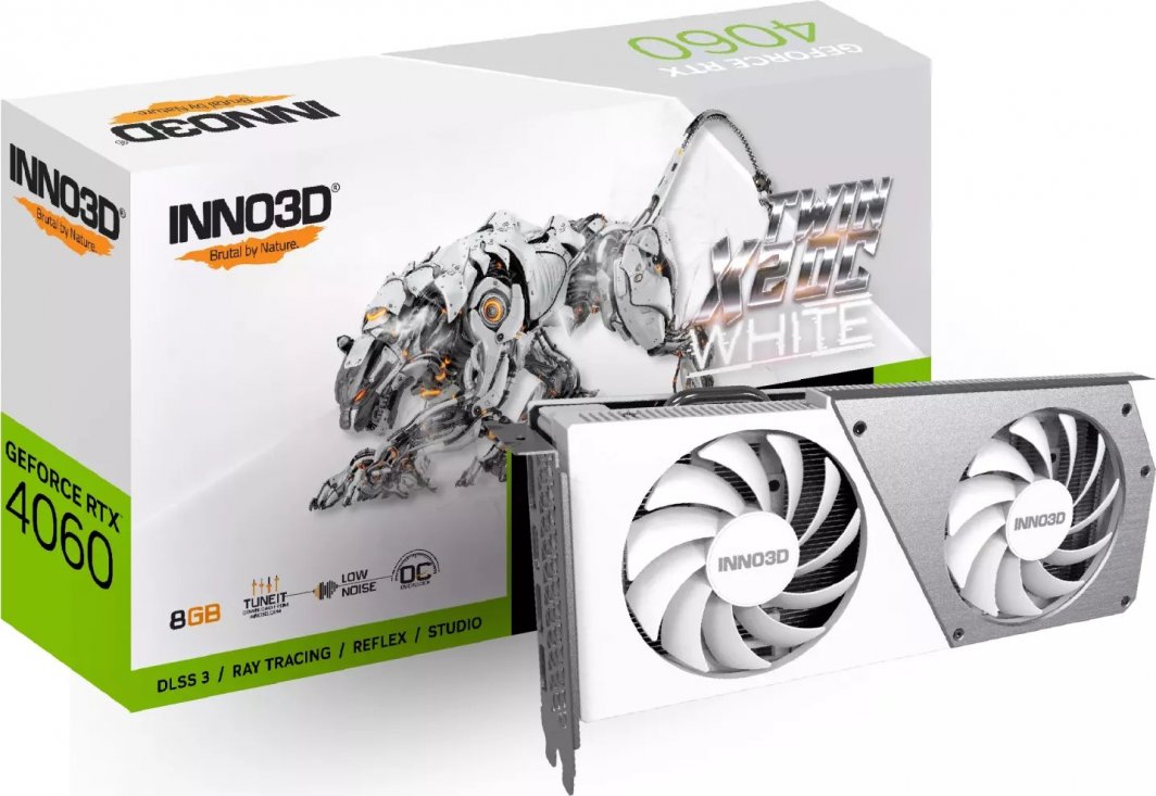 Kartelë grafike Inno3D GeForce RTX 4060 Twin X2 OC White 8GB GDDR6