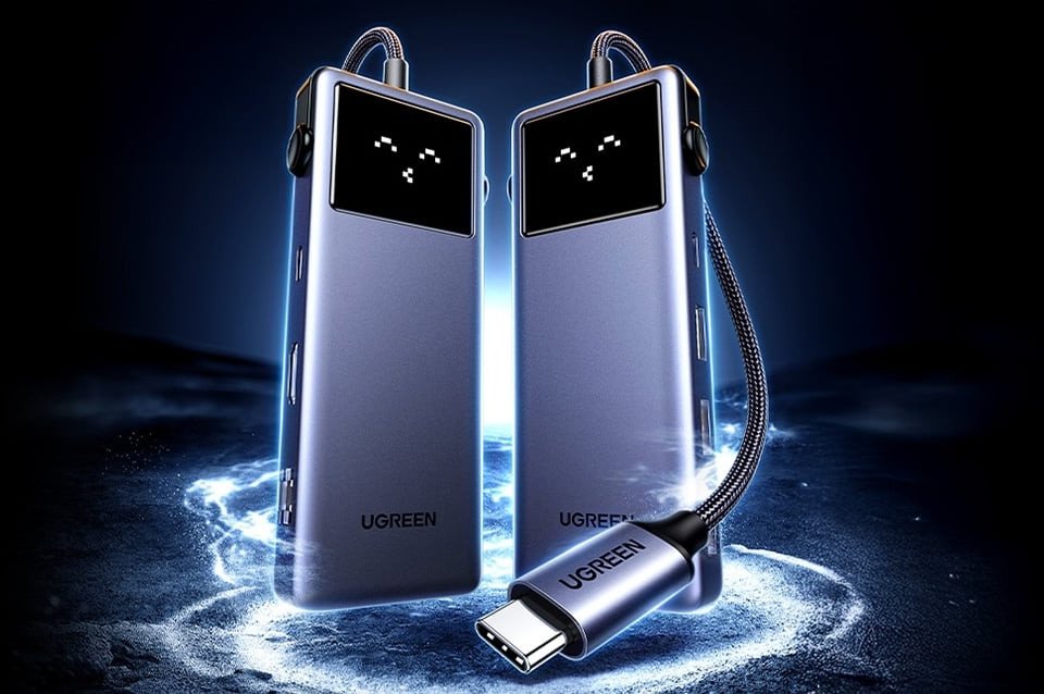 Hub USB C Ugreen CM888 Uno, 7 në 1, HDMI 4K 60Hz, PD 85W, gri