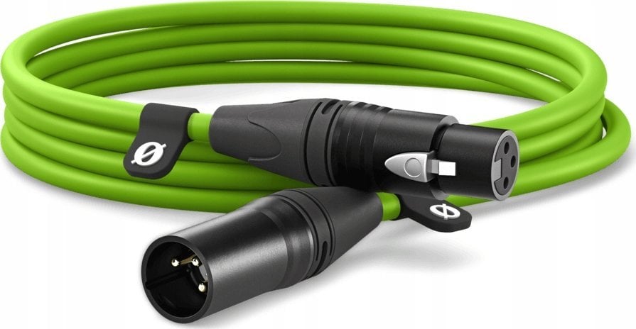 Kabllo audio Rode Premium XLR, 3m, jeshile