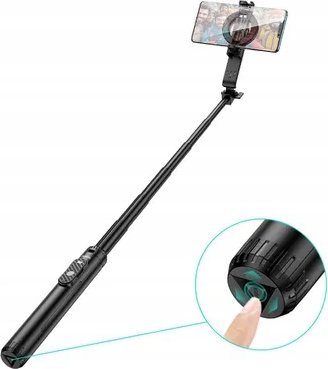 Shkop selfie me tripod HOCO, magnetik për iPhone 16 15, Bluetooth, gri
