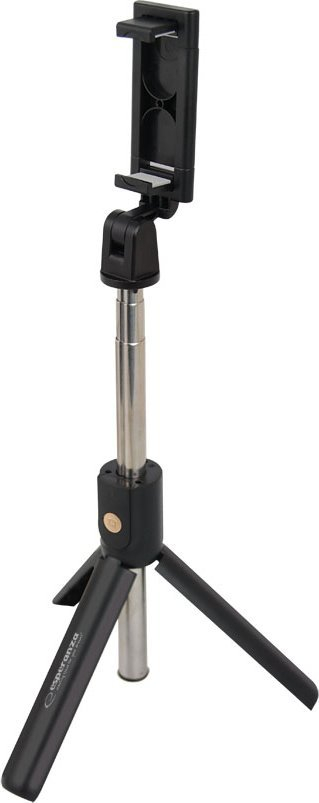 Selfie stick Esperanza EMM123, me Bluetooth, monopod me trekëmbësh, i zi