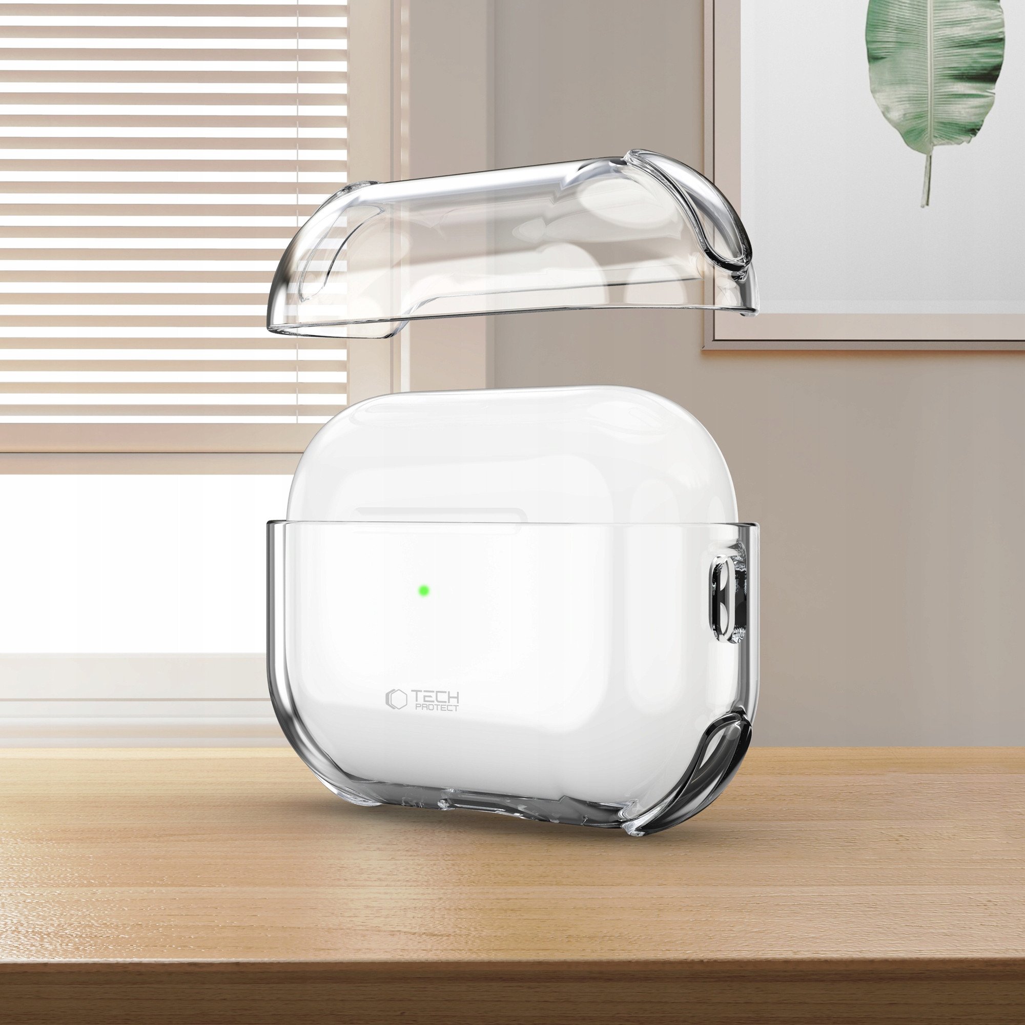 Mbështjellës për kufje Tech-Protect Bounce, për Apple AirPods Pro 3, transparent