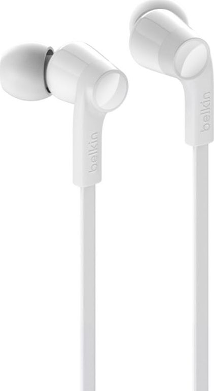 Kufje in ear Belkin Rockstar G3H0002btWHT, me kabllo, të bardha