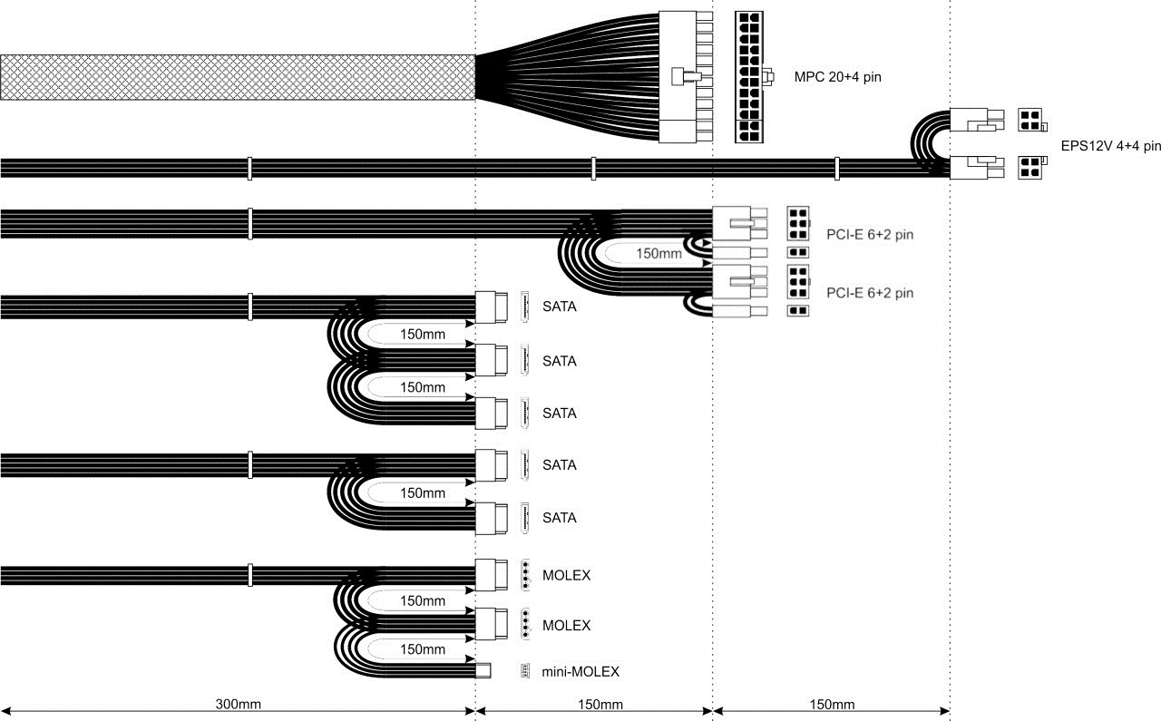 Burim energjie Akyga AK-B1-700, 20+4 pin ATX, 700 W