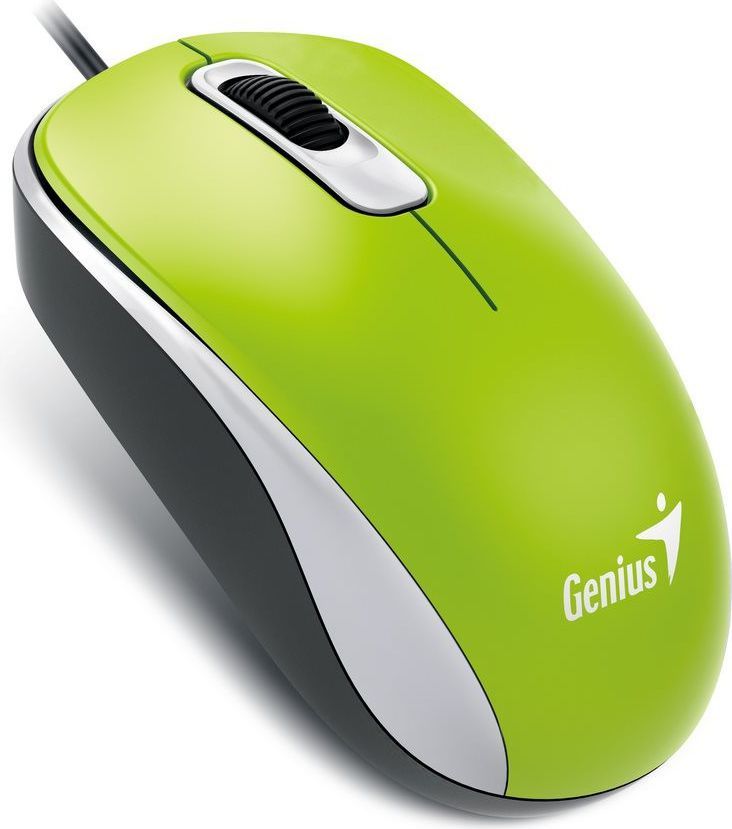 Глушец Genius DX-110, со кабел, USB, црна и зелен