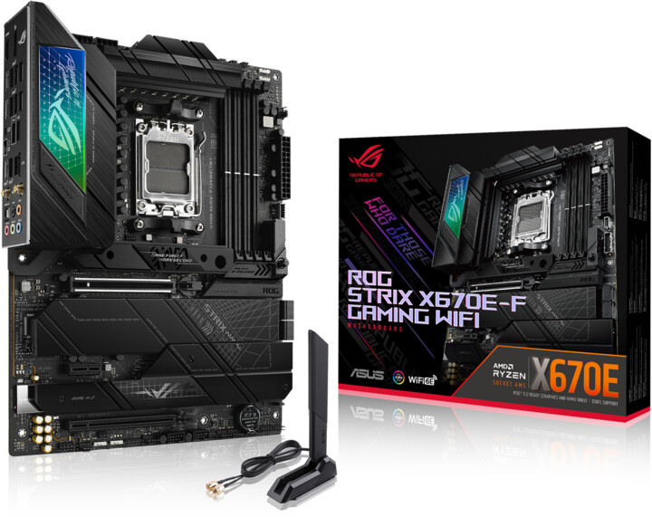 Pllakë amë ASUS ROG STRIX X670E-F GAMING WIFI - AMD X670
