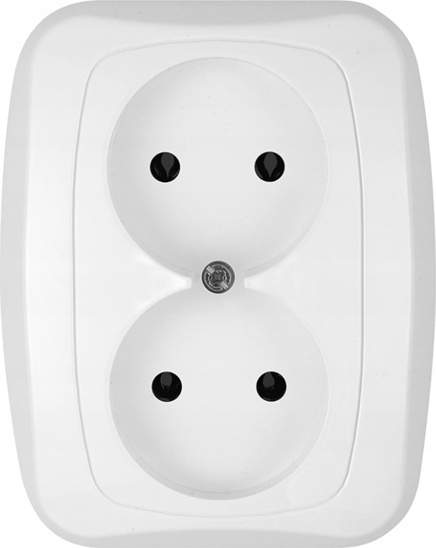 Prizë dyshe Montis SIMPLEX MT054, 16A 250V, e bardhë me shkëlqim