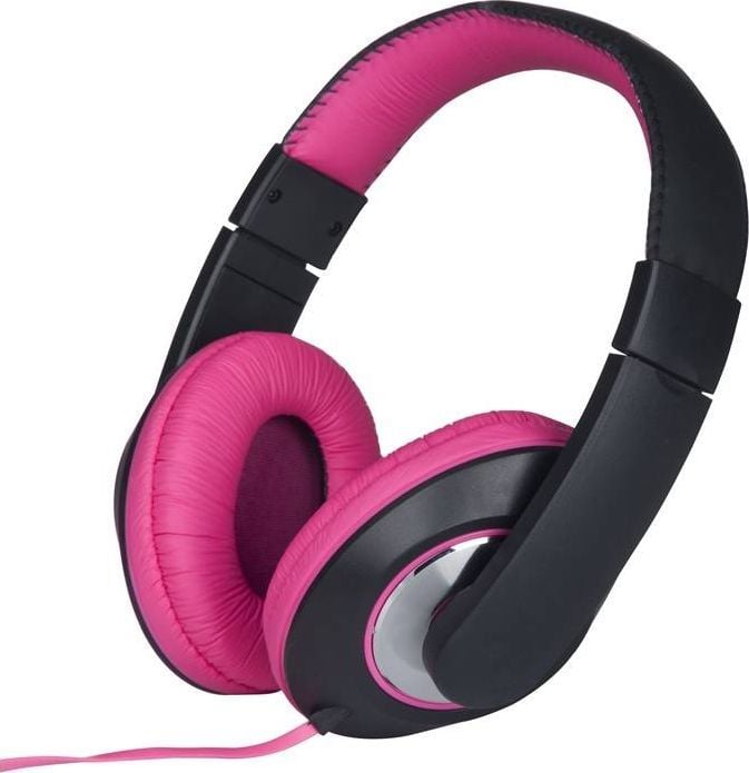 Kufje mbi vesh Grundig Over-Ear, 40 mm, 3.5 mm, rozë