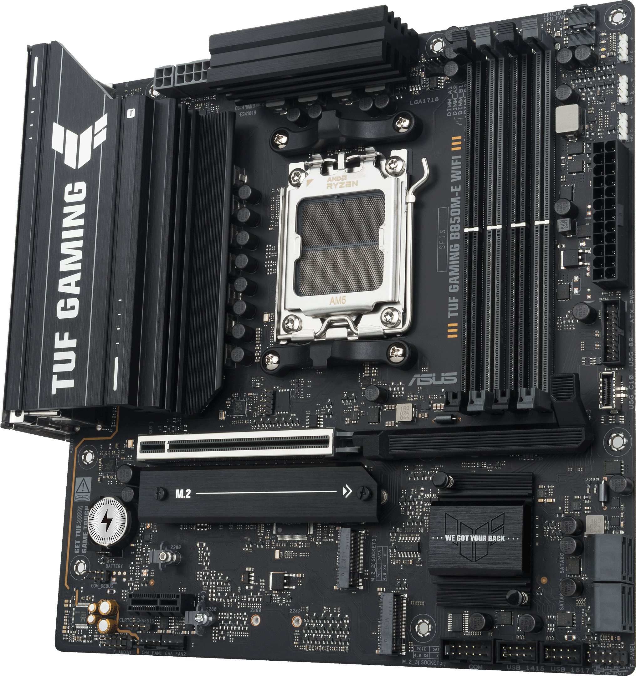 Pllakë amë ASUS TUF Gaming B850M E WIFI, Socket AM5, DDR5, Micro ATX