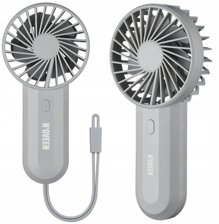 Ventilator dore Noveen F220, bateri 4000 mAh, USB, gri