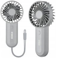 Ventilator dore Noveen F220, bateri 4000 mAh, USB, gri