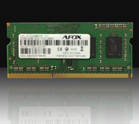 Modul memorie Afox AFSD38BK1L, 8GB, DDR3L, 1600 MHz