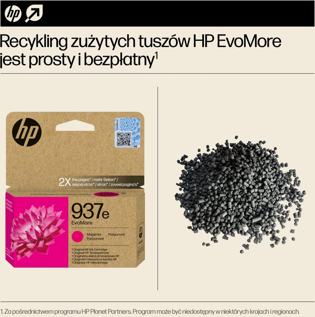 Ngjyrë për printer HP 937e EvoMore, magenta
