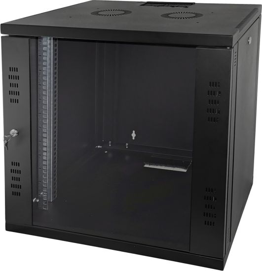 Kabinet rrjeti Alantec 19" Wall Mount Rack 12U, 600x450mm, 50kg, i zi
