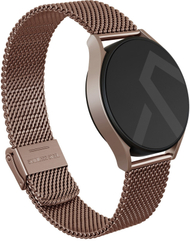 Rrip ore BURGA Metal Mesh Elegance, universal 20mm, çelik inoks, ngjyrë rozë gold