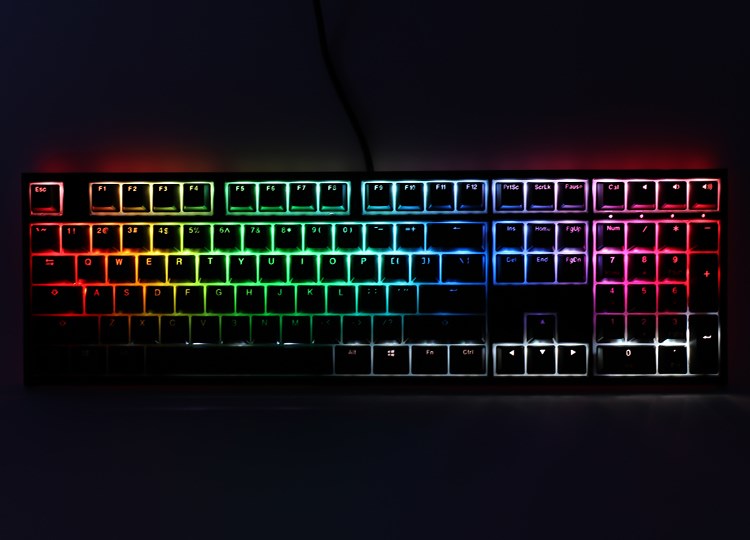 Tastierë Ducky One 2, Full-size, Cherry MX Black, RGB, e zezë
