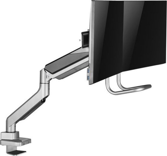 Krah tavoline për dy monitorë LevelOne Equip 650161, 17"-32", VESA 75x75 100x100, i zi