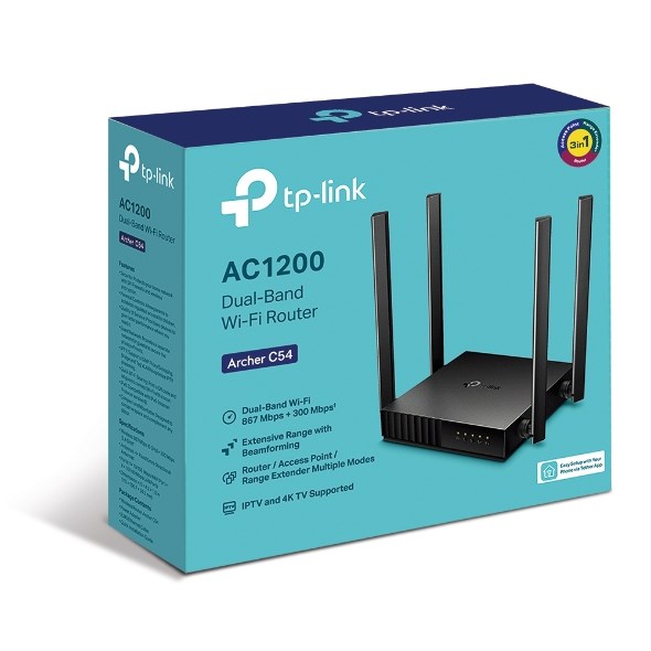 Ruter TP-Link Archer C54, Wi-Fi AC1200, dual band, i zi