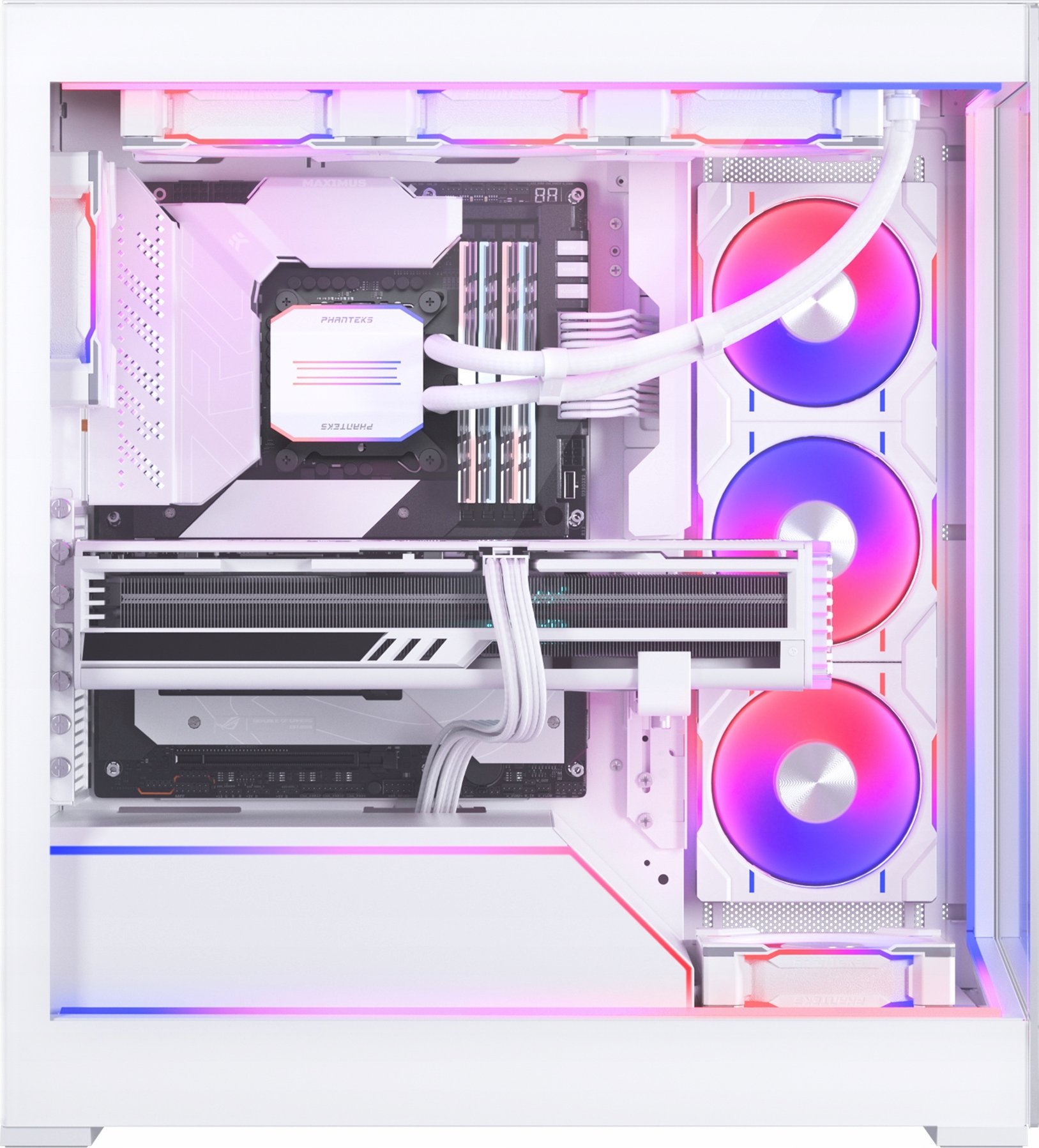 Set ndriçimi DRGB Phanteks NV5 Premium, 4 shirita LED, për kasë NV5, i bardhë