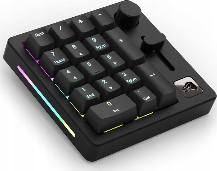 Tastierë numerike Glorious GMMK Numpad Prebuilt, wireless, USB C, e zezë