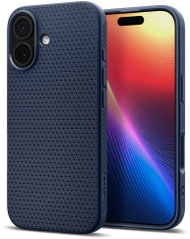 Mbulesë telefoni Spigen Liquid Air për iPhone 17, mbrojtëse, blu navy