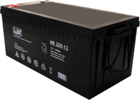 Bateri AGM megaBAT MB, 12V, 200Ah, gri