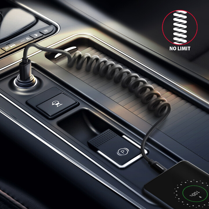 Kabllo AXAGON USB-A - microUSB TWISTER USB2.0, 2.4A, 0.6m