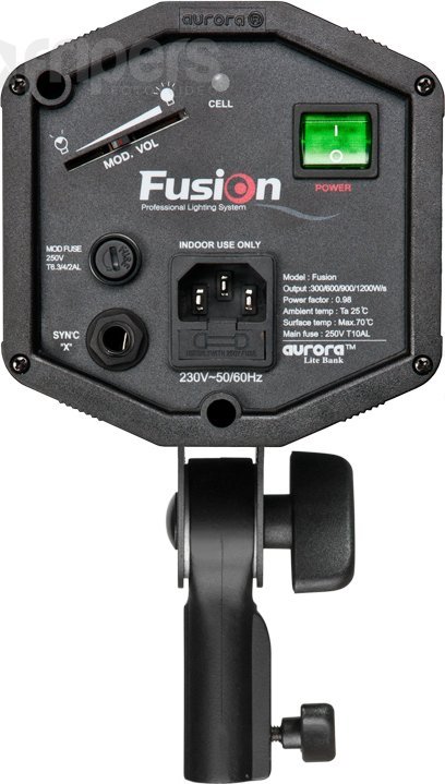 Llambë studio Aurora Fusion 600, flash profesional, 600W, e zezë