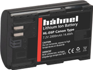 Bateri për kamera Hähnel HL-E6P, zëvendëson Canon LP-E6 E6n E6nh E6P, paketë dyshe