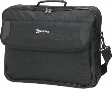 Çantë laptopi Manhattan Cambridge, 17.3", dizajn clamshell, e zezë
