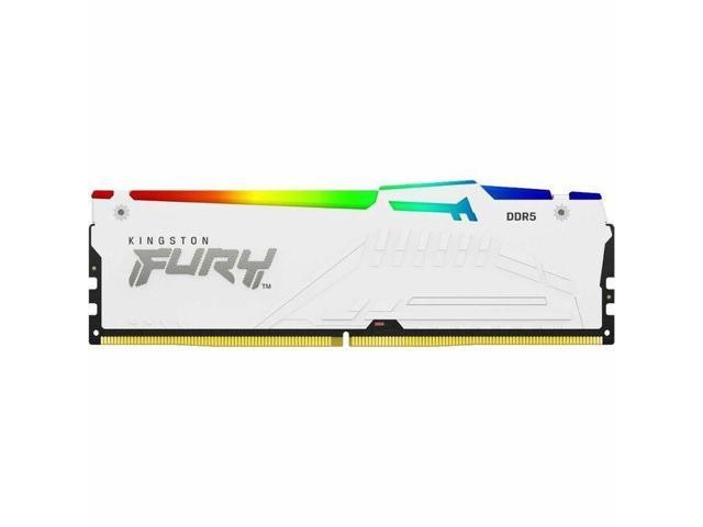 Memorie RAM Kingston FURY Beast, 32GB DDR5 6000MT/s, CL36, e bardhë RGB