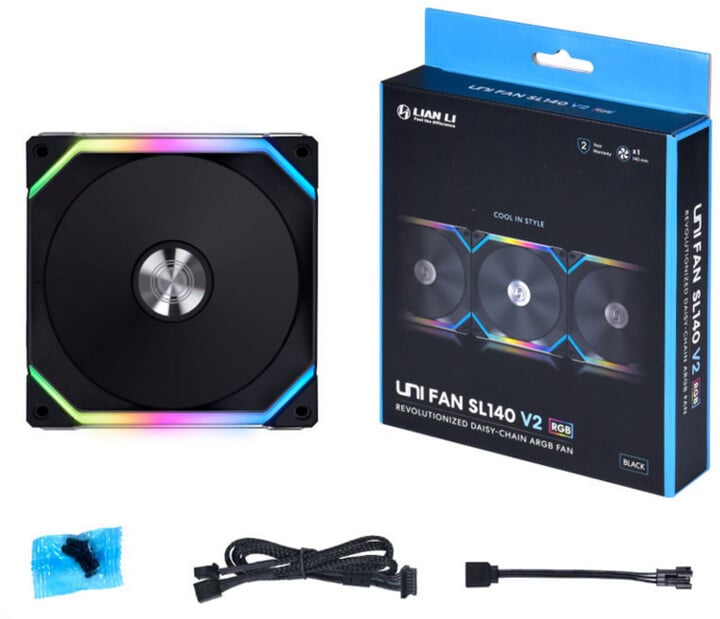 [OUTLET] Ventilator LIAN-LI UNI FAN SL140 V2 ARGB PWM, 140mm, i zi