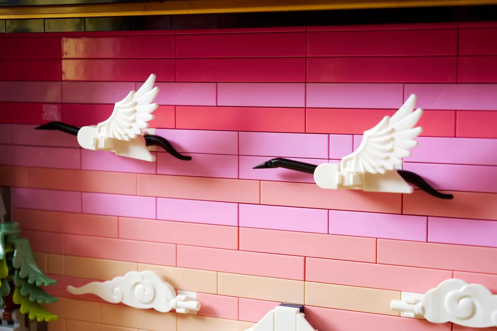 Set LEGO Japanese Cherry Blossom Landscape, dekor muri, shumëngjyrësh