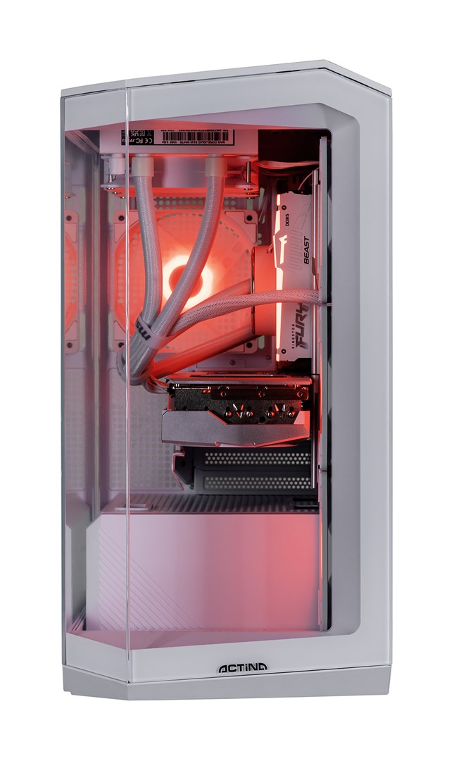 Kompjuter Actina AMD Ryzen 7 7800X3D, 32GB DDR5, 1TB SSD, RTX 4070 Ti Super, i bardhë