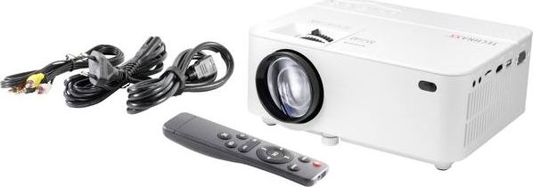 Projektor Technaxx TX 113, LED, 1800 lumen, i bardhë