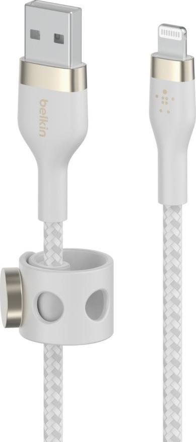 Kabllo karikimi Belkin CAA010BT1M, USB A në Lightning, 1 m, e bardhë