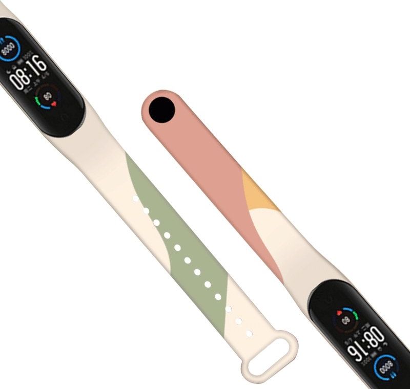 Rrip ore Hurtel Strap Moro për Xiaomi Mi Band 6 Mi Band 5, silikon, dizajn camo, shumëngjyrësh