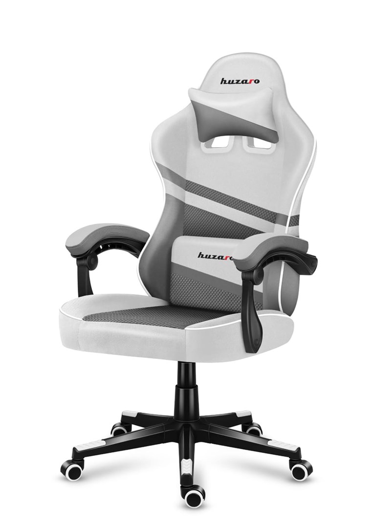 Karrige lojërash Huzaro Force 4.4, 130 kg, e bardhë