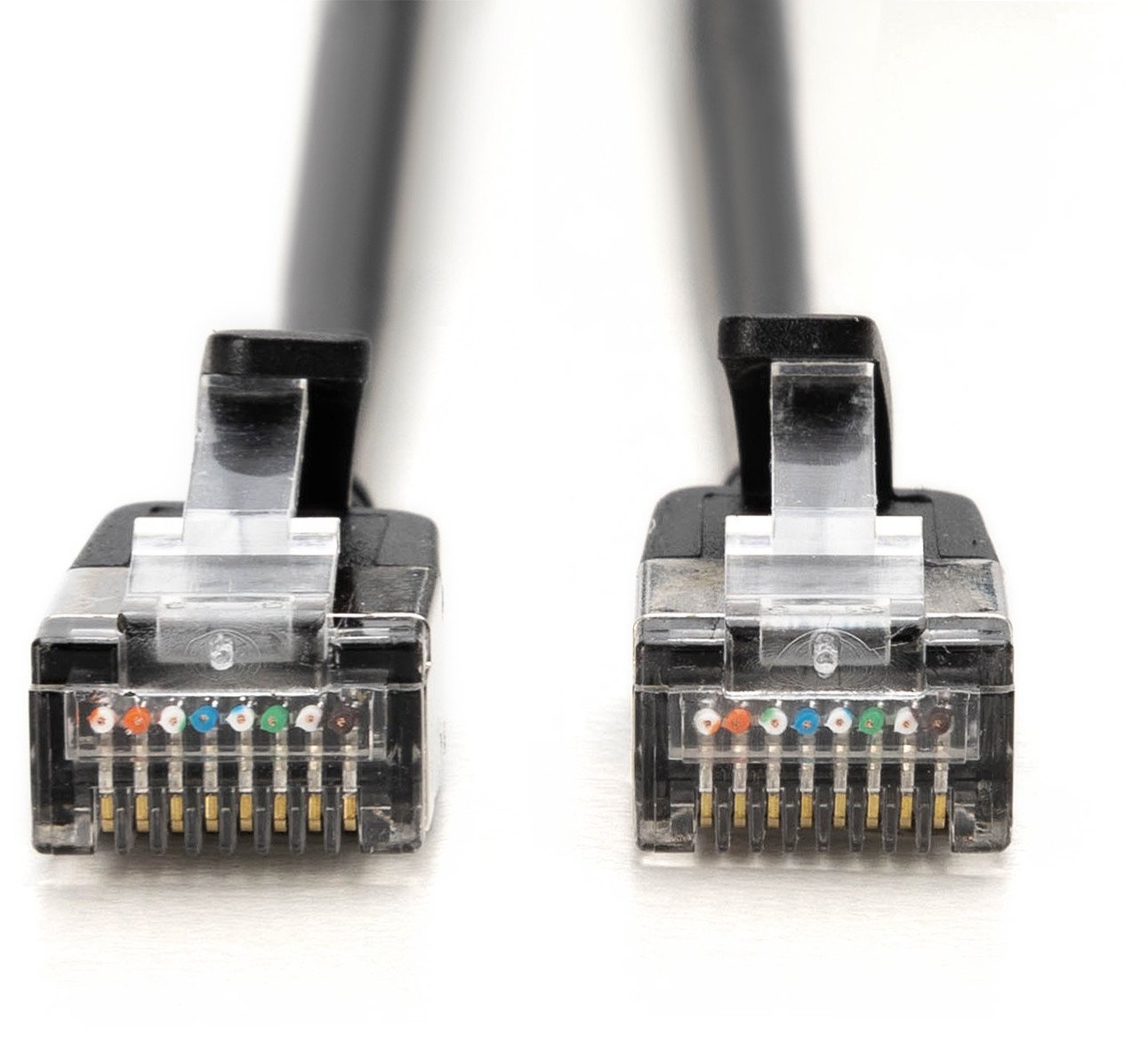 Kabllo rrjeti Digitus CAT 6A F FTP Slim Patch, 0.5m, i zi