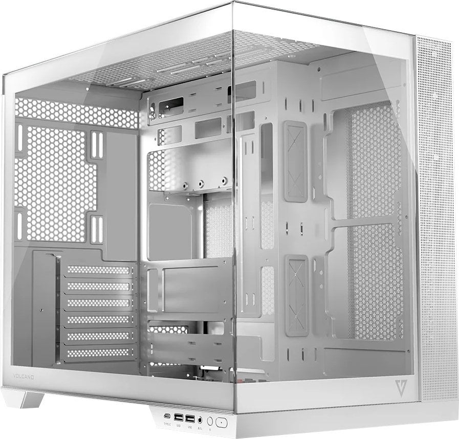 Kase kompjuteri Modecom Volcano Panorama, ATX, ARGB, e bardhë
