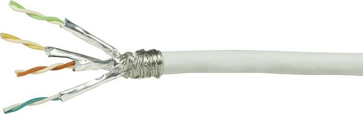 Kabllo patchcord LogiLink, Cat.7, S/FTP, 100m, e bardhë