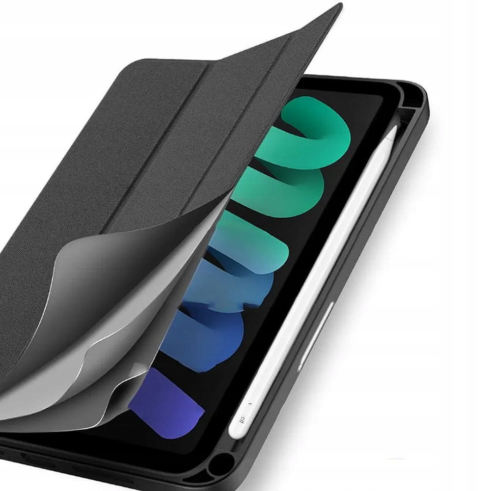 Mbulesë tablette DUX DUCIS Trifold, për iPad Pro 11 iPad Air 13 iPad Mini 6/7 iPad 10/11 2025, me mbajtëse stylus, Auto Sleep/Wake, gri