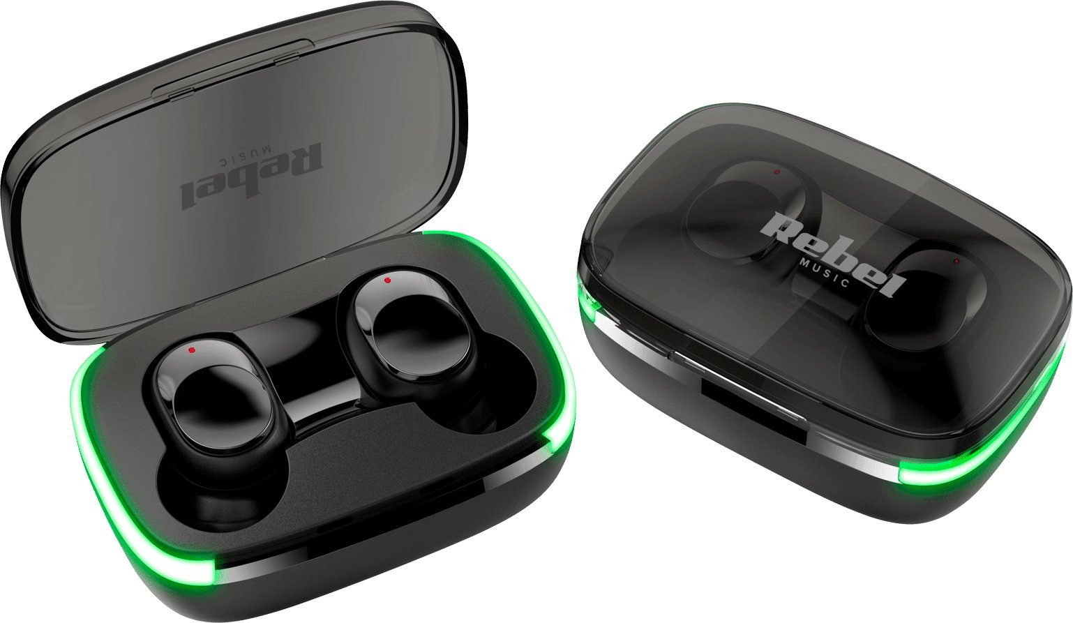 Kufje pa tela Rebel TWS Y60, Bluetooth 5.3, in ear, të bardha
